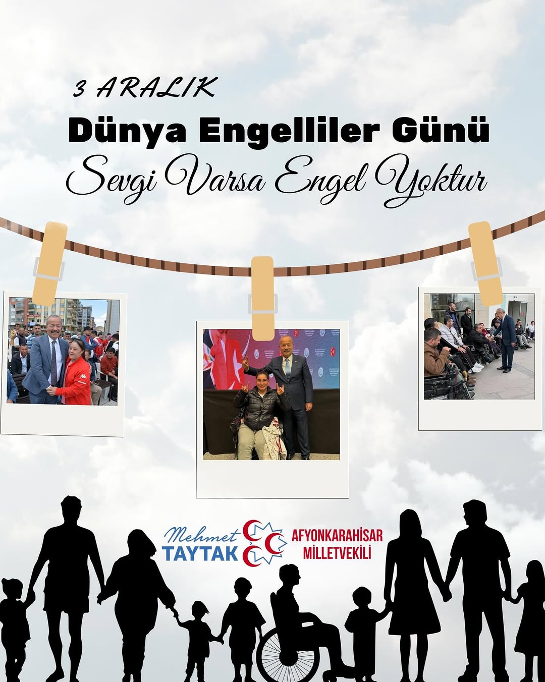 3 Aralık Dünya Engelliler Günü: Engelleri Birlikte Aşacağız