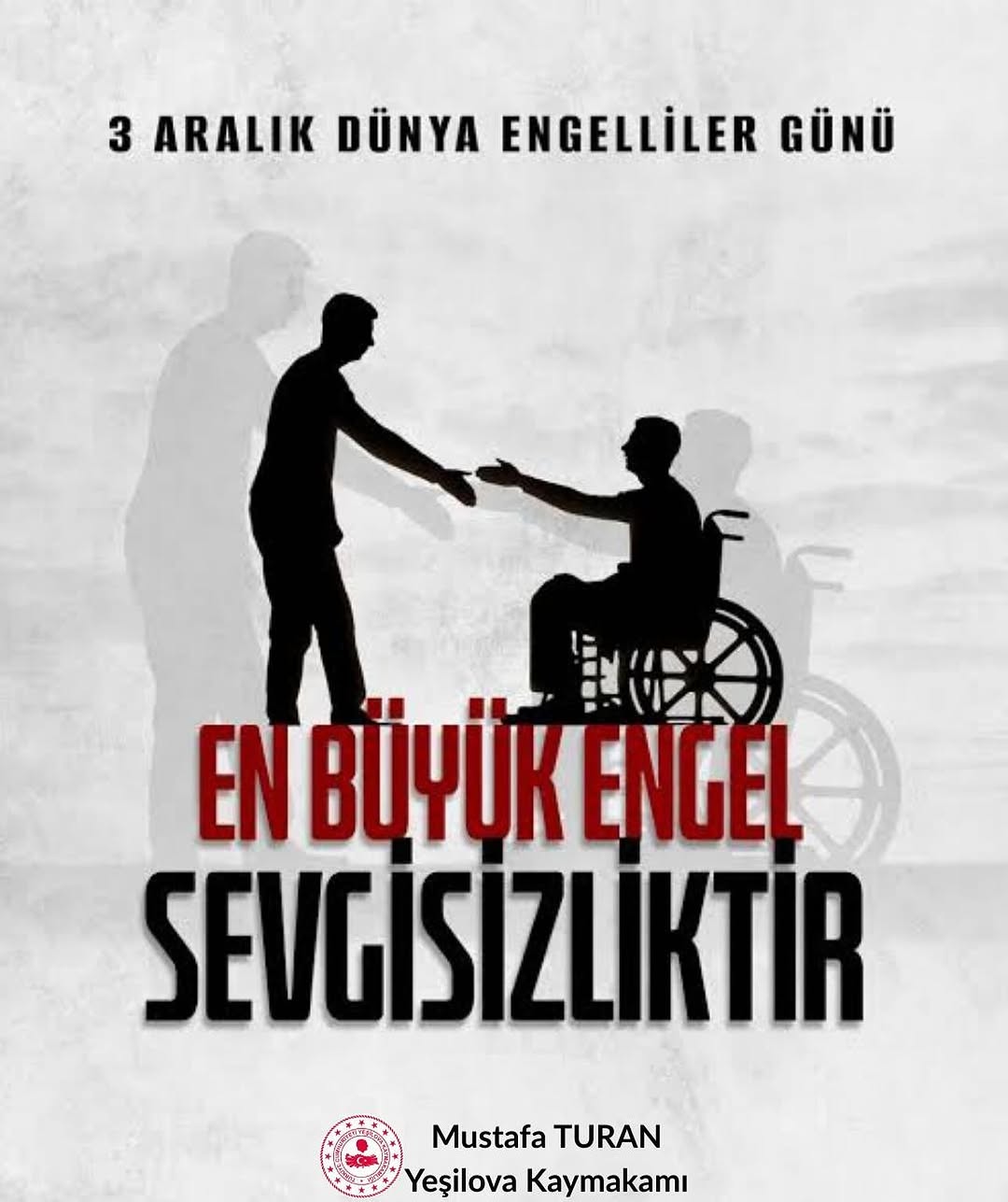 Engelsiz Yaşam İçin 3 Aralık Dünya Engelliler Derneği