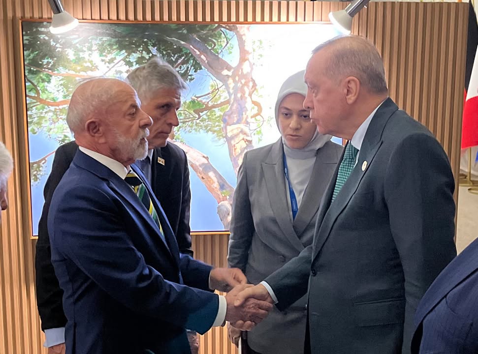 Cumhurbaşkanı Erdoğan, G20 Liderler Zirvesi'nde Brezilya Devlet Başkanı ile Bir Araya Geldi