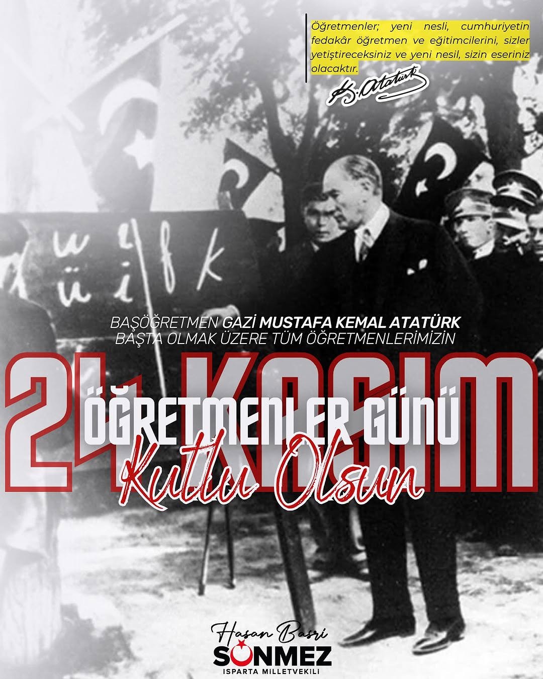 24 Kasım Öğretmenler Günü Kutlaması