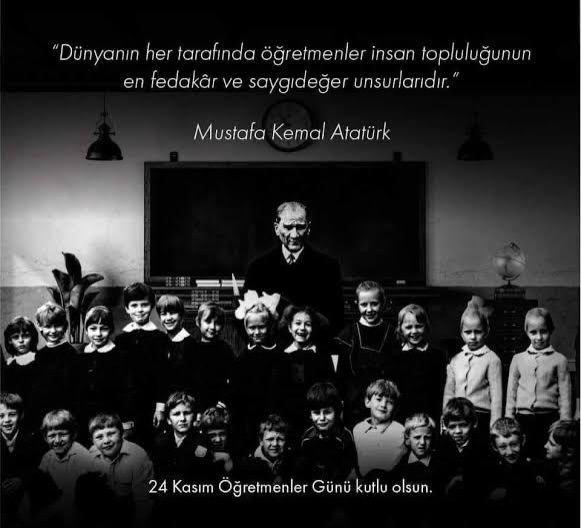 Türk Toplumunu Bugüne Getiren Öğretmenlerimizi Kutluyoruz