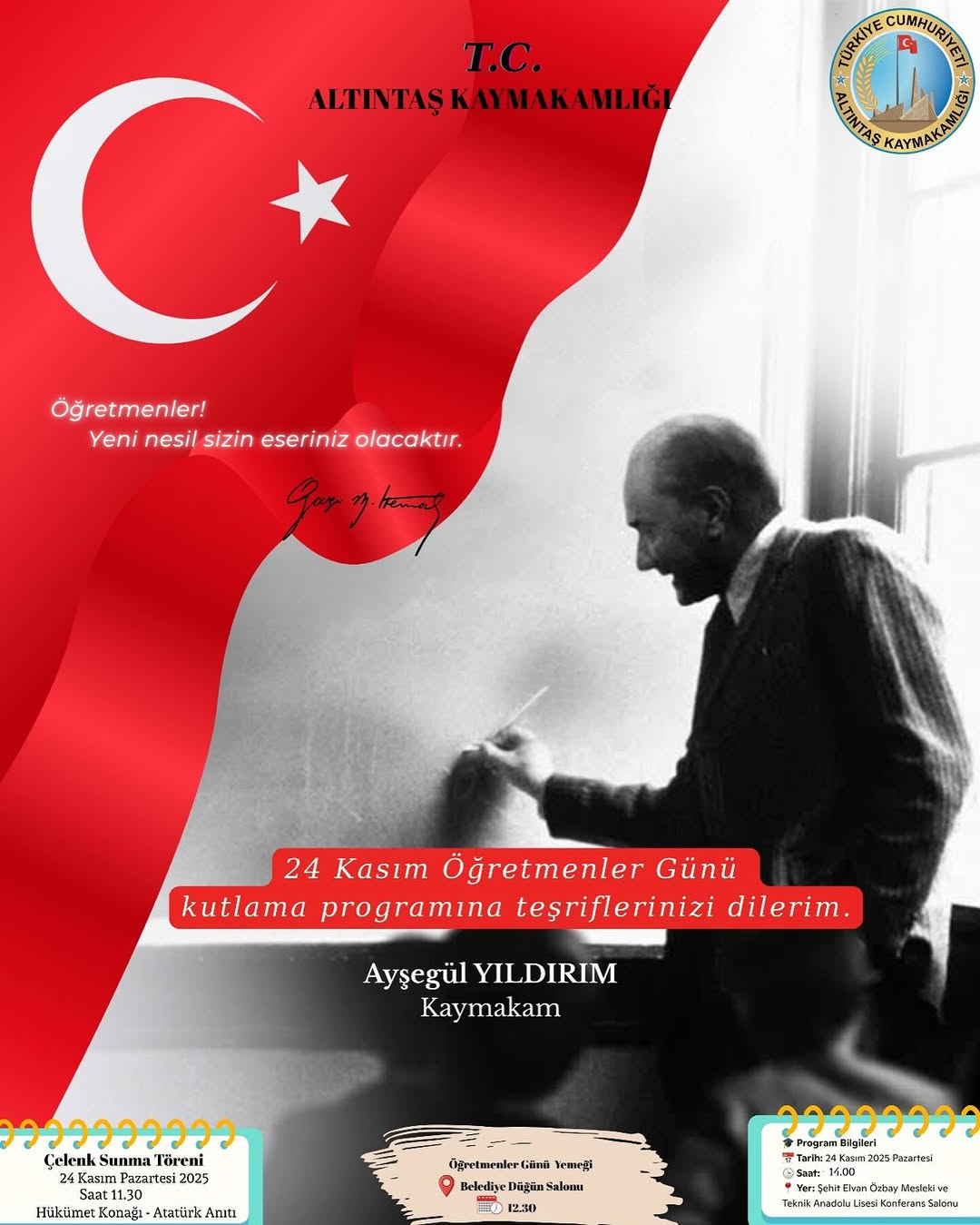 Öğretmenler Günü Kutlaması - Altıntaş Kaymakamlığı