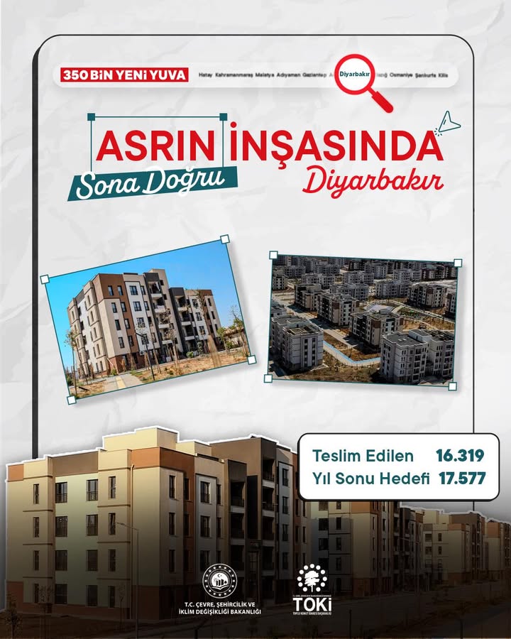 Diyarbakır'da Konut ve İş Yeri Teslimatları Devam Ediyor