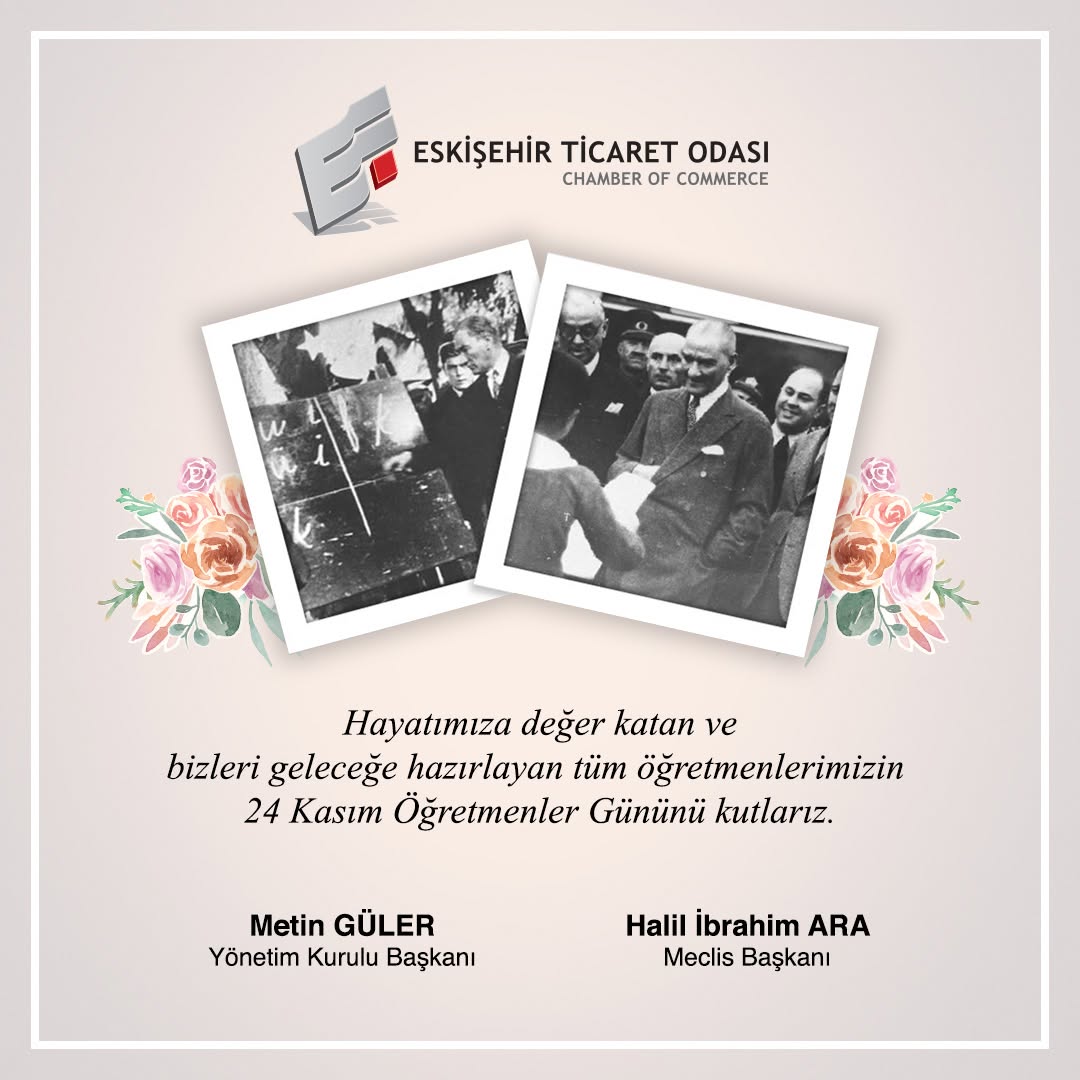 24 Kasım Öğretmenler Günü Kutlu Olsun!