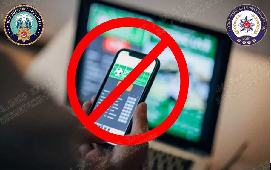 Afyonkarahisar Emniyet Müdürlüğü'nden Yasa Dışı Bahis Operasyonu