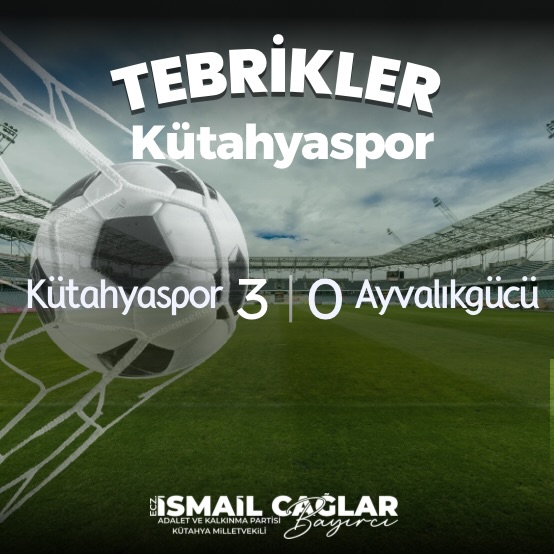 Kütahyaspor, Ayvalıkgücü Belediye'yi 3-0 Mağlup Etti