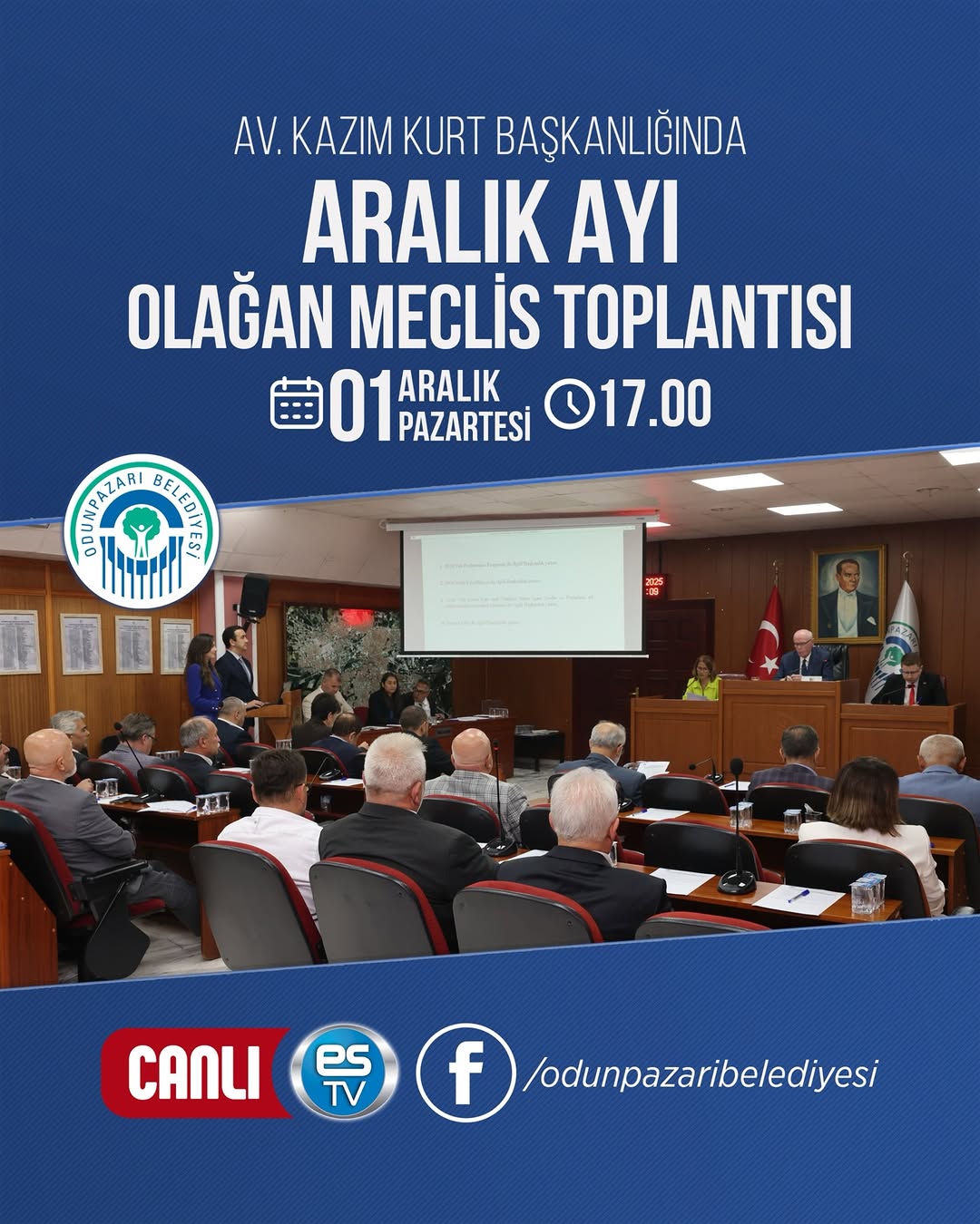 Odunpazarı Belediyesi Meclis Toplantısı Duyurusu