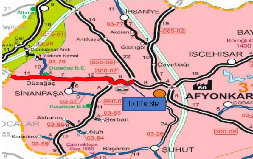 Afyonkarahisar-Uşak Yolunda Yoğun Onarım Mesaisi