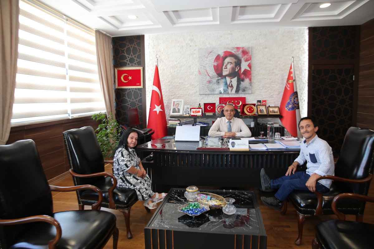 Afyonkarahisar Emniyet Müdürlüğünü Ercan Kubaş ve Aysun Kubaş Ziyaret Etti