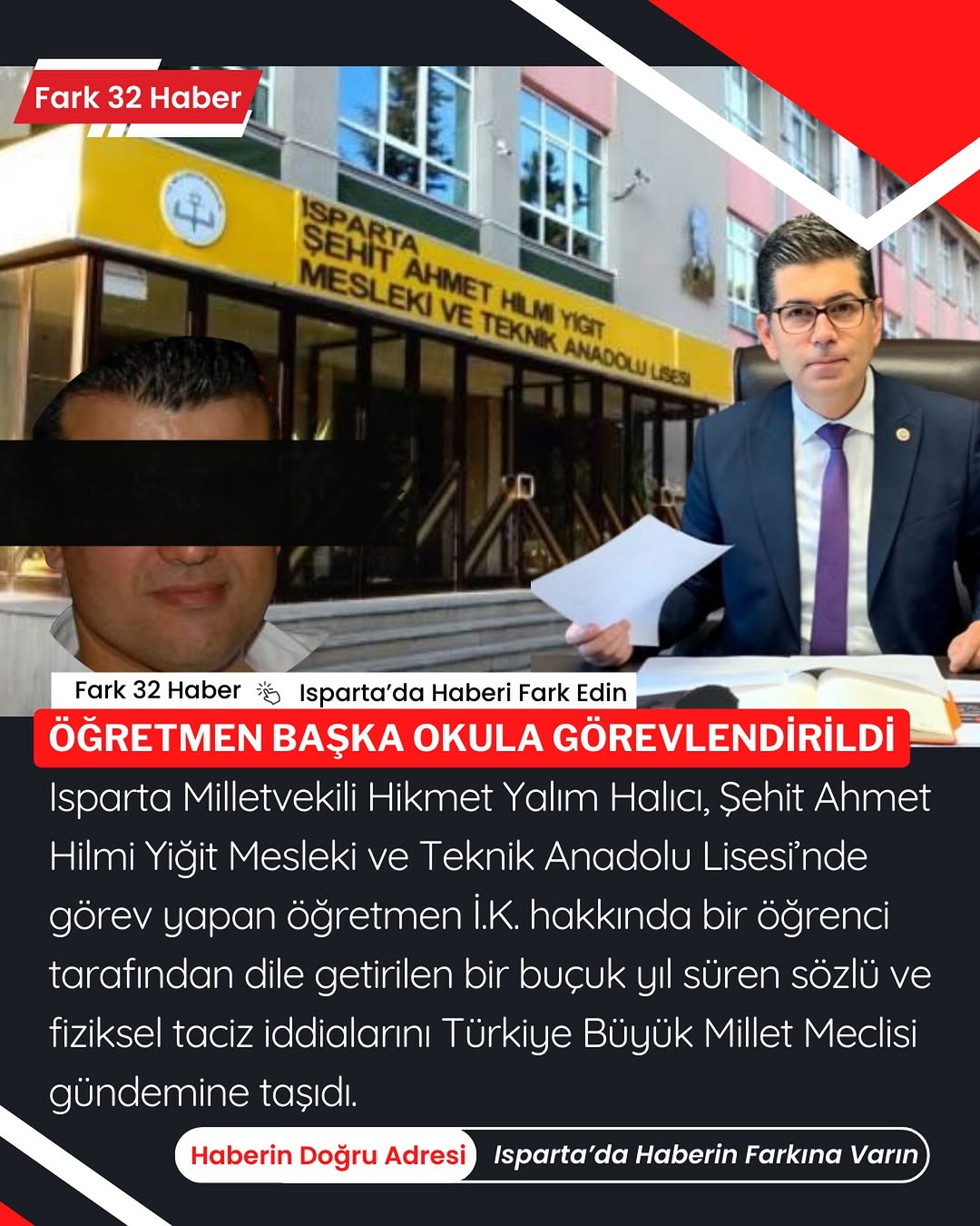 Öğrenciye Taciz İddiası: Soruşturma Devam Ederken Öğretmen Başka Okula Görevlendirildi