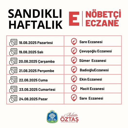 Sandıklı'da Nöbetçi Eczane Desteği İle Halkın Sağlığı Güvencede