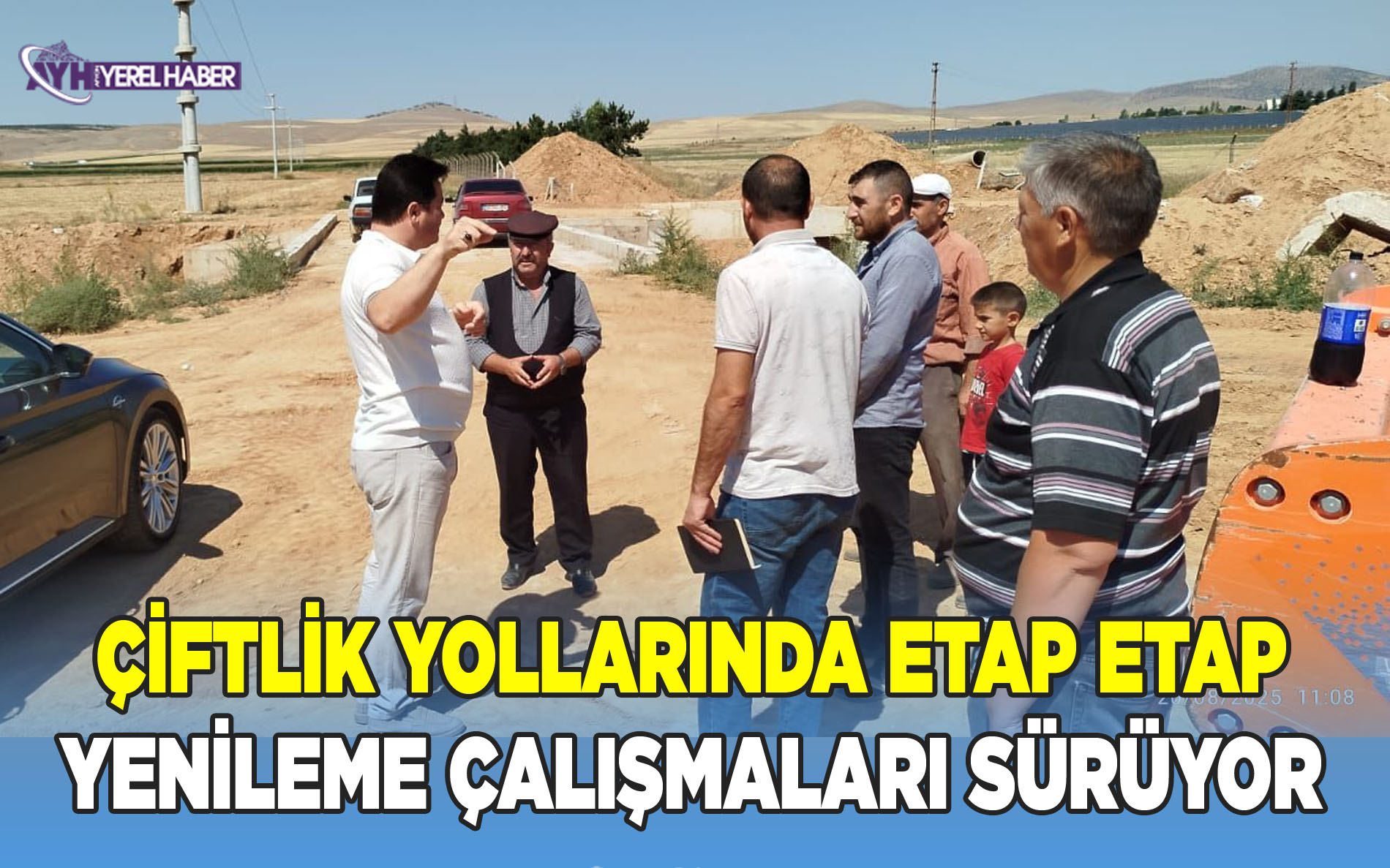 Bolvadin'de Çiftlik Yollarında Yenileme Çalışmaları Başladı