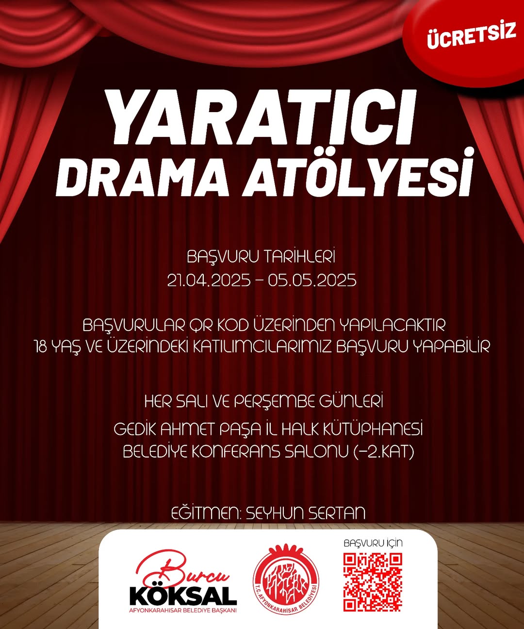 Afyonkarahisar'da Yaratıcı Drama Atölyesi Düzenleniyor