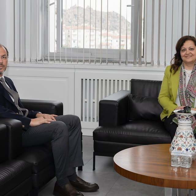 Afyonkarahisar Belediye Başkanı Köksal, Üniversite Rektörü Okumuş ile İstişare Toplantısı Gerçekleştirdi