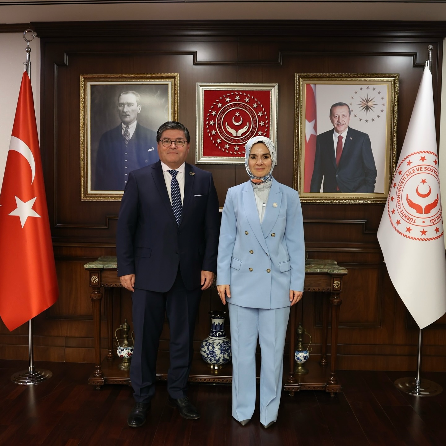 Bakan Göktaş, Şili Büyükelçisi Arcos'u Ağırladı