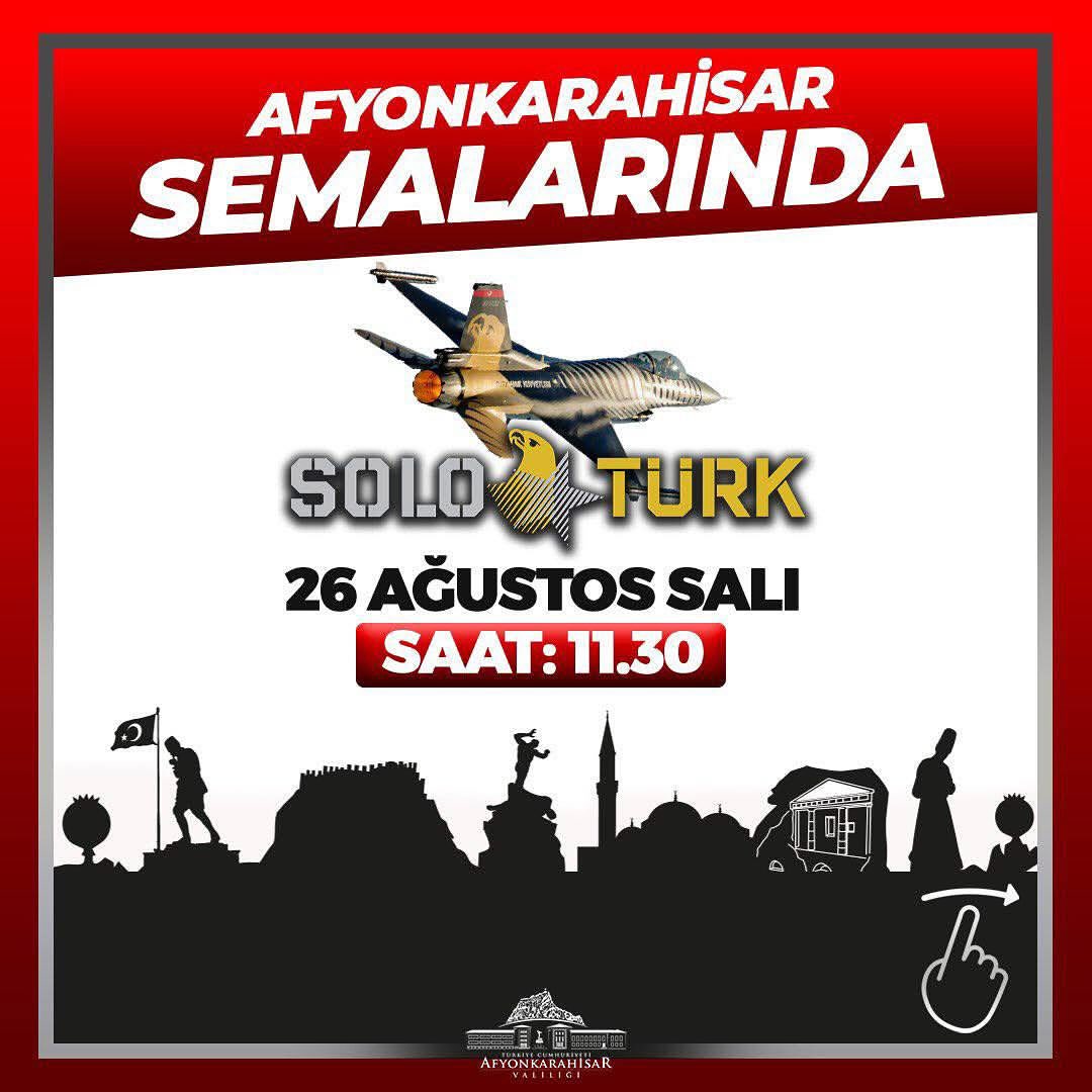 SOLOTÜRK, Aksungur ve Akıncı Afyonkarahisar Semalarında Özel Gösteriye Hazırlanıyor