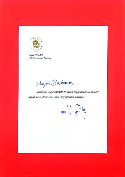 Bayram Mesajı İçin Şehit Gaziler Derneği'nden Bakan Güler'e Teşekkür