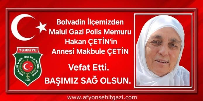 Gazimizin Annesine Veda: Afyon'da Duygusal Cenaze Töreni