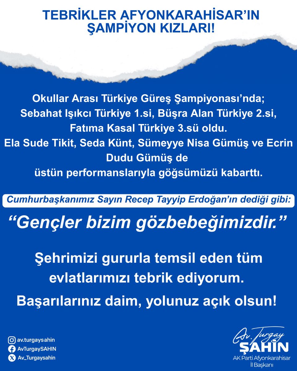 Afyonkarahisar Güreş Kızları Türkiye Şampiyonası'nda Parıldadı