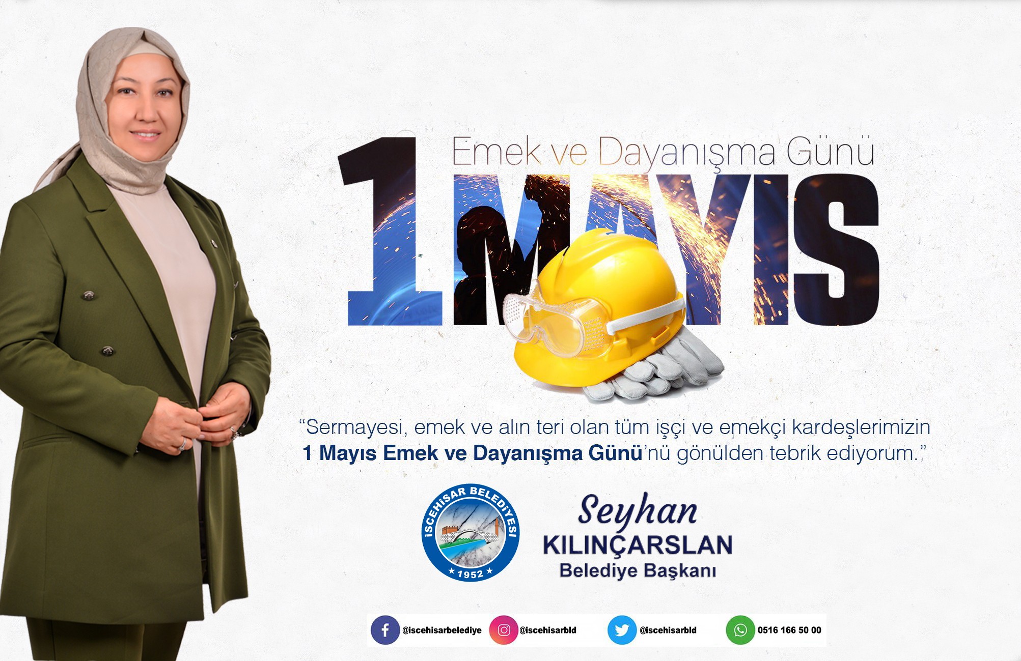 İscehisar Belediye Başkanı'ndan 1 Mayıs Mesajı