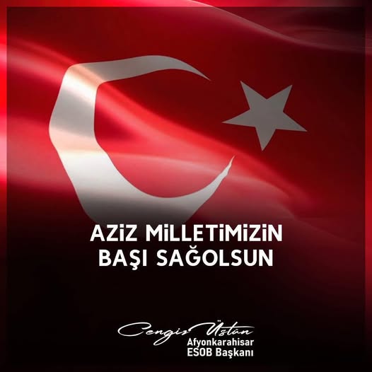 Şehit Askerimize Afyonkarahisar'dan Başsağlığı