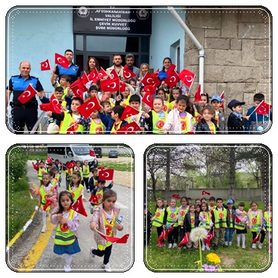 Minik Ellerden Polise Ziyaret: Güvenlik Bilgileri Öğrenildi