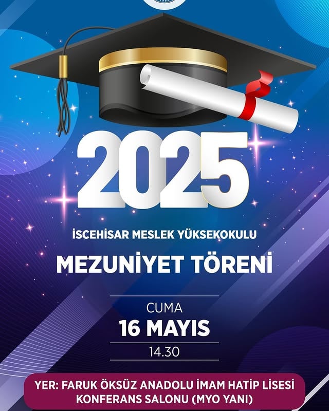 Afyon Kocatepe Üniversitesi İscehisar MYO Mezuniyet Töreni Düzenlendi