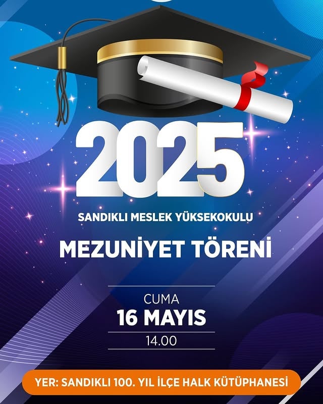 Afyon Kocatepe Üniversitesi Sandıklı MYO Mezuniyet Töreni Düzenlendi