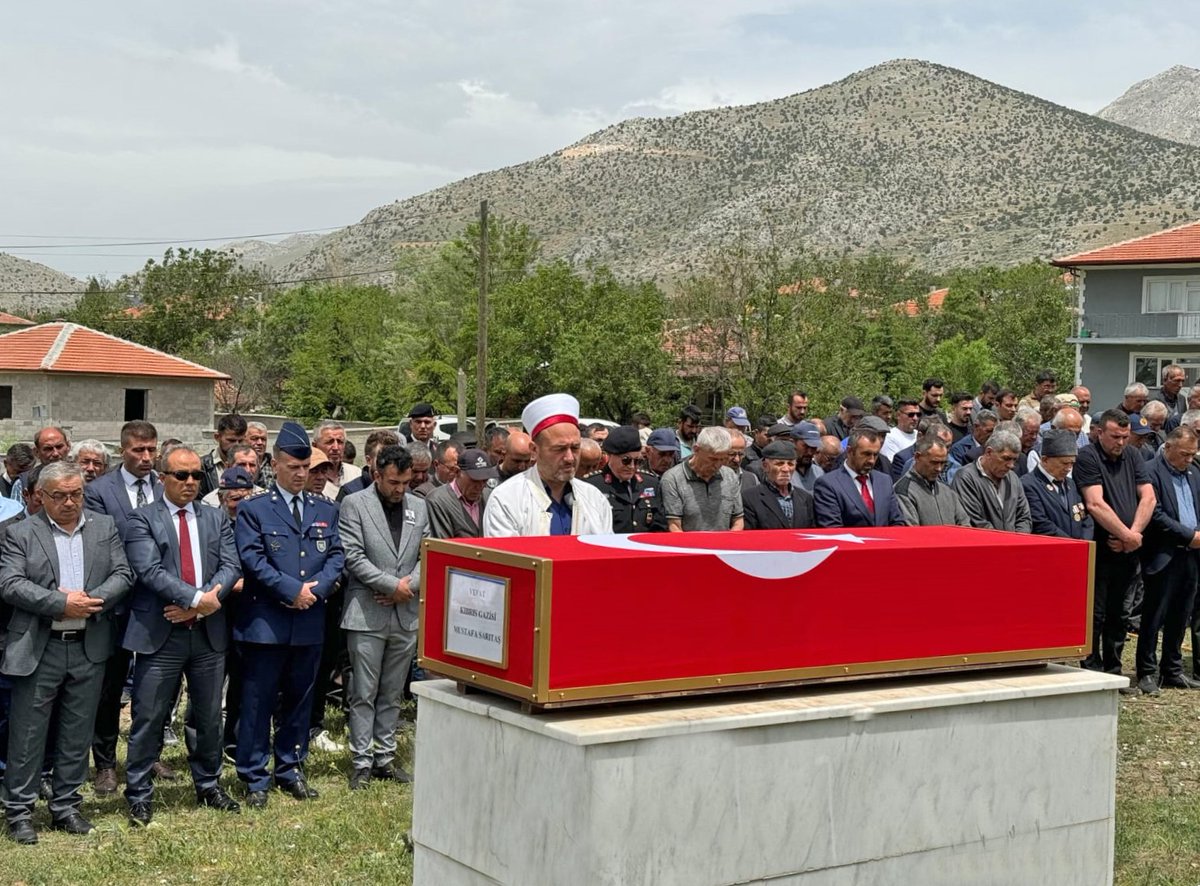 Afyonkarahisar'da Kıbrıs Gazisi Son Yolculuğuna Uğurlandı