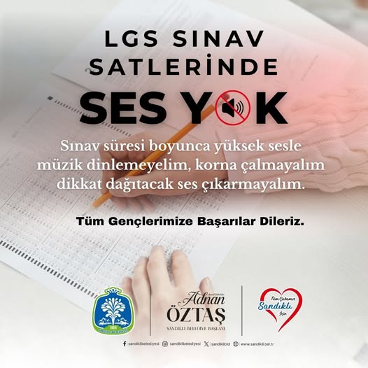 Sandıklı'da LGS Heyecanı: Sessizlik Çağrısı Yapıldı