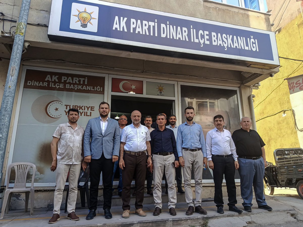 AK Parti Afyonkarahisar İl Başkanı Şahin, Dinar İlçe Teşkilatını Ziyaret Etti