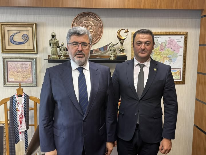 AK Parti Afyonkarahisar Milletvekili Özkaya, Sinanpaşa Kırka Belediye Başkanı Şahin'i Meclis'te Ağırladı