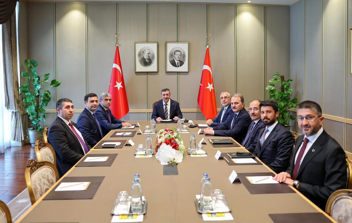 Azerbaycan Çalışma ve Halkın Sosyal Koruması Bakanı Sayın Anar Aliyev’in, Cumhurbaşkanı Yardımcımız Sayın Cevdet Yılmaz tarafınd...