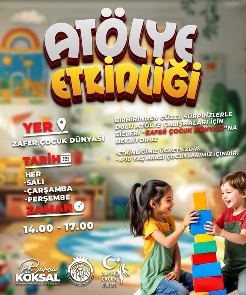 Afyonkarahisar'da Minik Yetenekler Atölyede Buluşuyor