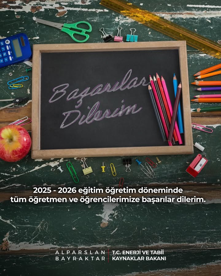 2025-2026 Eğitim-Öğretim Yılı’nın tüm öğrencilerimize, öğretmenlerimize ve velilerimize hayırlı olmasını diliyorum