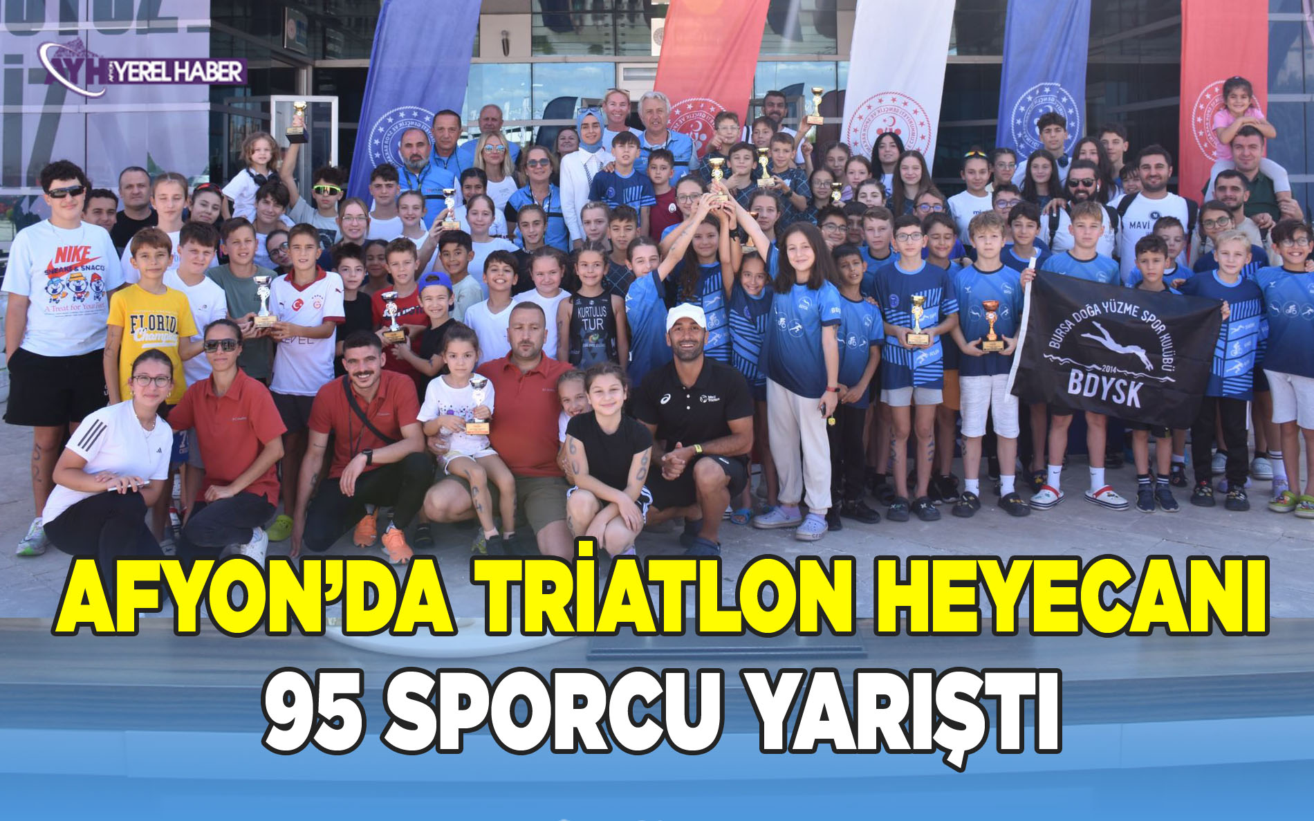 Afyonkarahisar'da Triatlon Heyecanı: 95 Sporcu Kıyasıya Yarıştı!