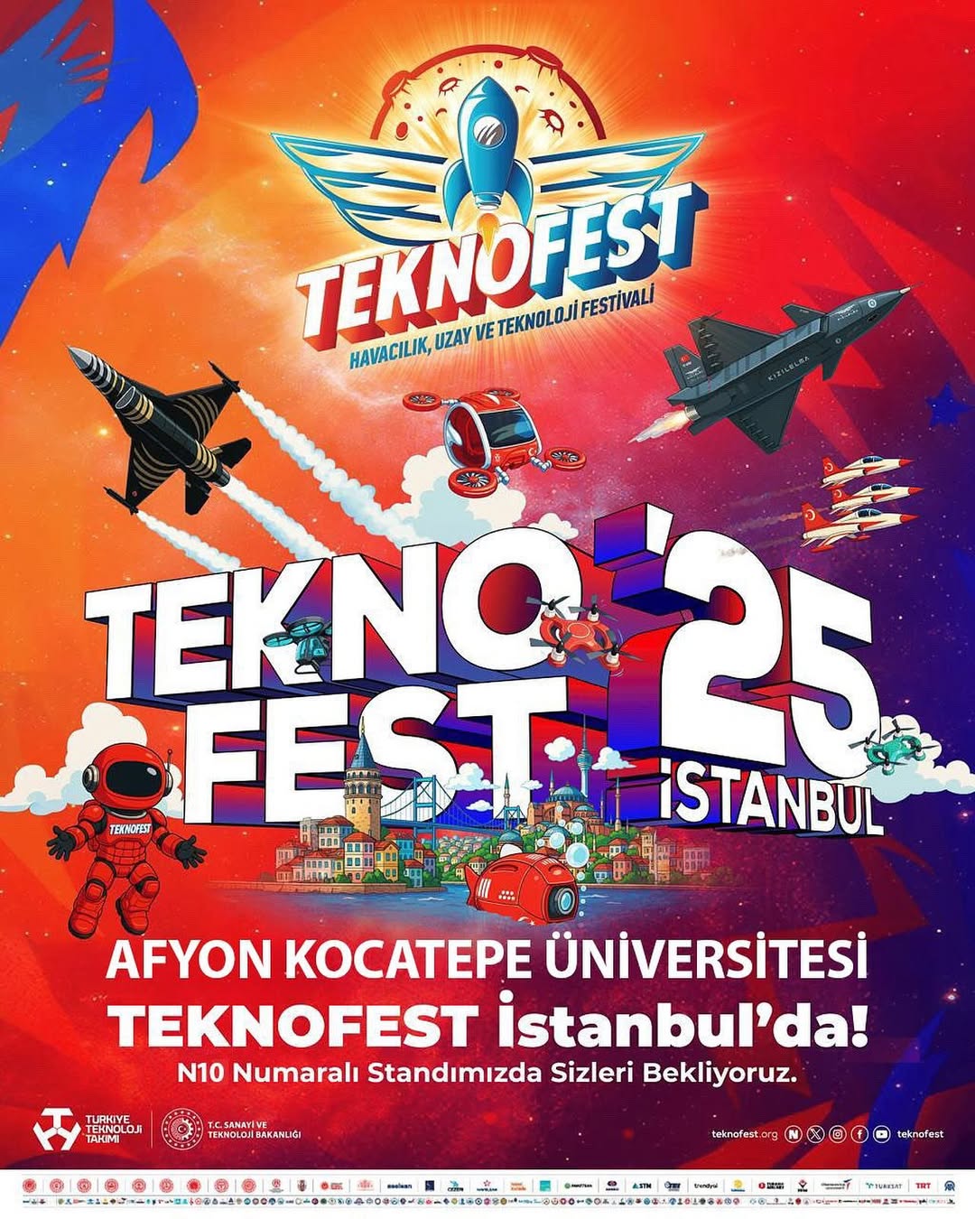 Afyon Kocatepe Üniversitesi TEKNOFEST 2025'te Yerini Aldı