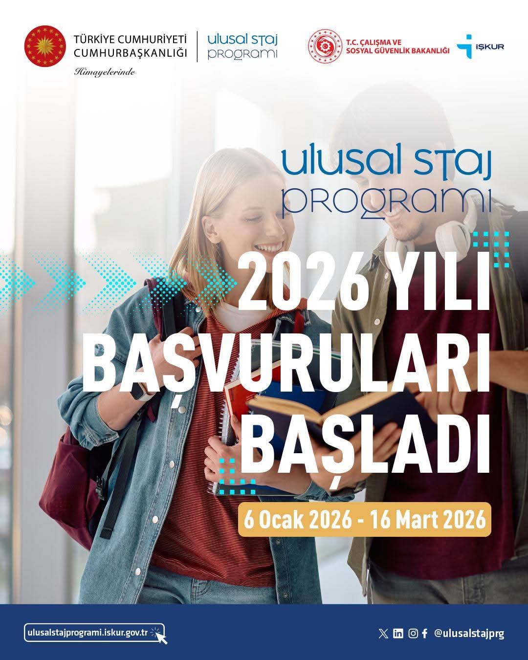 2026 Yılı Ulusal Staj Programı Başvuruları Başladı