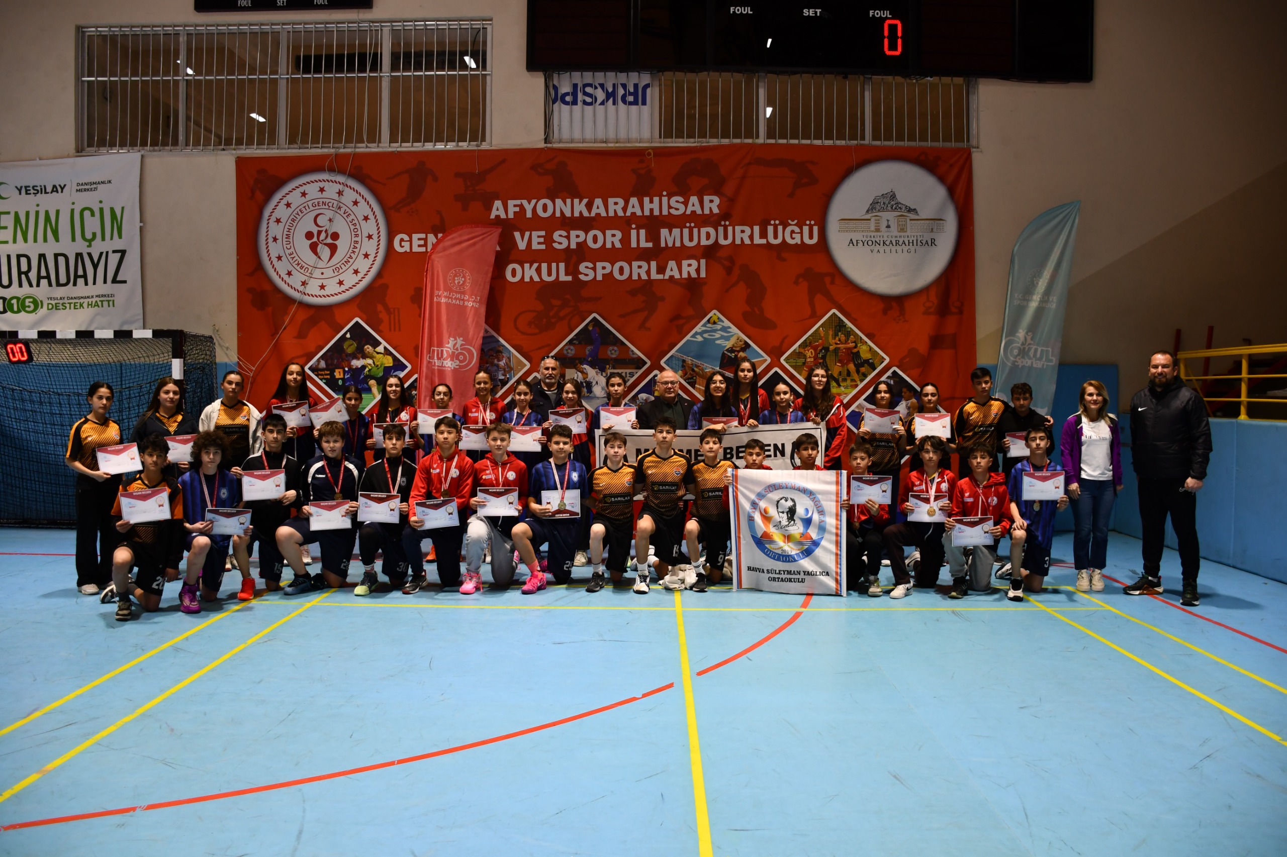 Okul Sporları Korfbol Yıldızlar Grup Nüsabakaları Sona Erdi