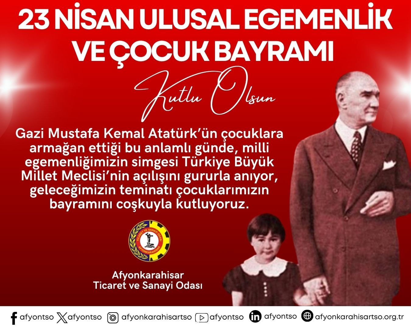 Afyonkarahisar'da 23 Nisan Coşkusu