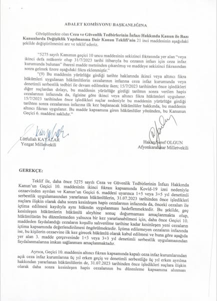 İYİ Parti'den Yargı Paketine Öneri: 31 Temmuz Covid Yasası Mağdurları Kapsama Alınmalı