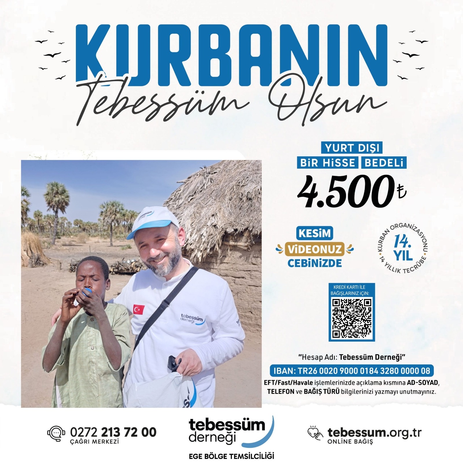 Tebessüm Derneği’nden Mozambik’e Kurban Seferberliği “Bir hisse, bin tebessüm”